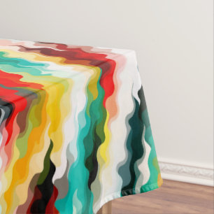 Nappe Couleur vive Fou coloré Abstrait Motif
