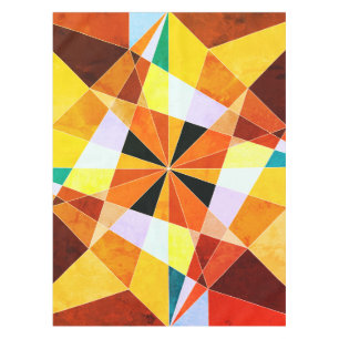 Nappe Couleurs chaudes Cool formes géométriques angulair