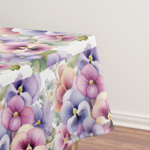 Nappe Couleurs Chic du Printemps Pensées Pensées