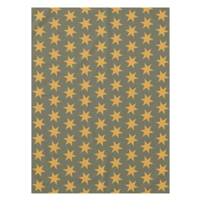 Nappe Couleurs de tendance Motif étoile Mango vert (Devant)