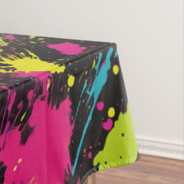 Nappe Couleurs néon Retro Paint Splatter