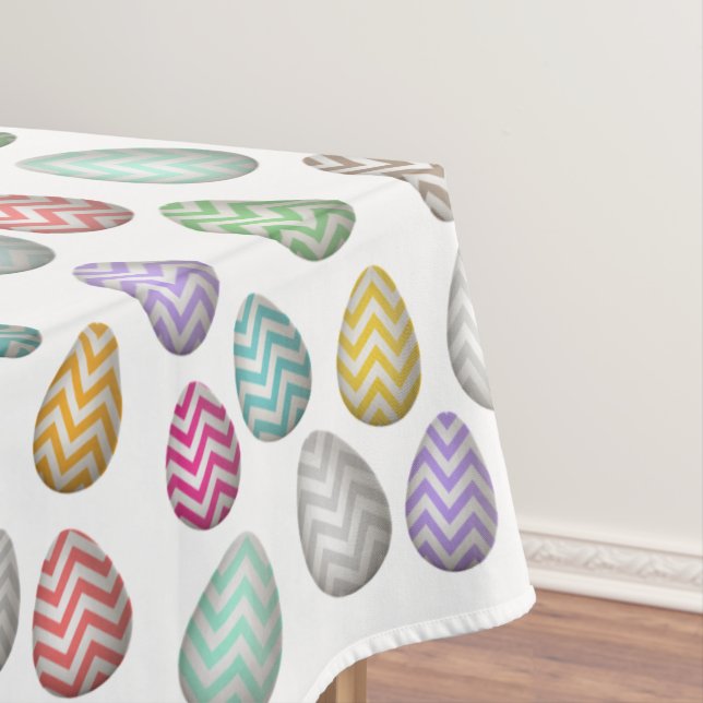 Nappe Couleurs pastel des Motifs d'oeufs de Pâques (In Situ)