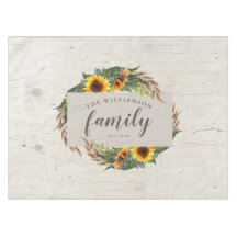 Country Sunflower Nom de famille Russe Wood