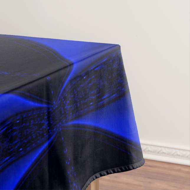 Nappe Courbes et ondulations bleues dans l'image bleu fo (In Situ)
