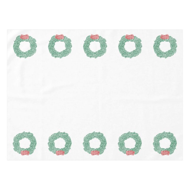 Nappe Couronnes de Noël (Devant (Horizontal))