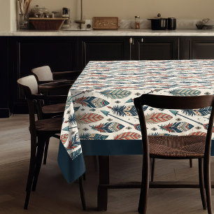 Nappe Couvre-table ethnique avec flèches et plumes