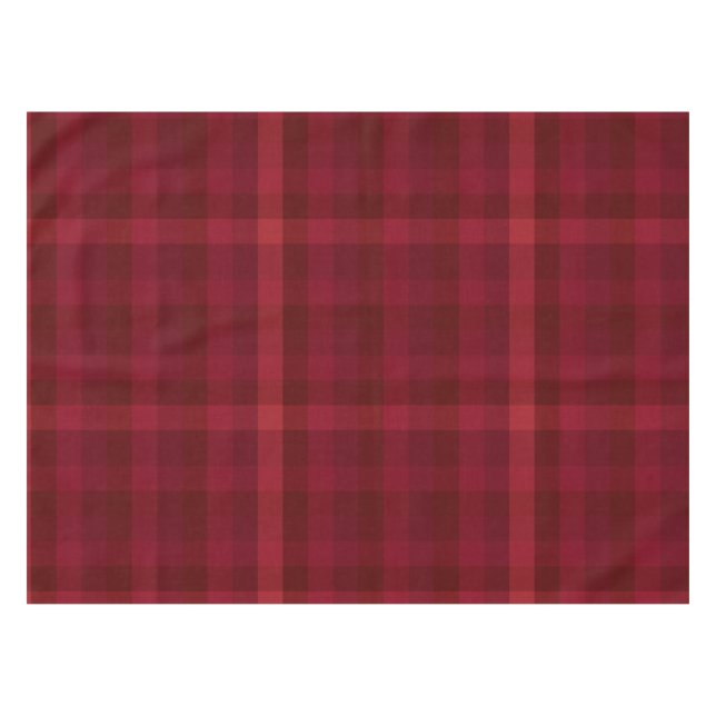 Nappe Cozy Red Plaid Check Pattern Rustic Farmhouse (Devant (Horizontal))