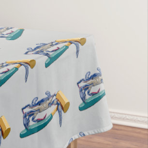 Nappe Crabe bleu tiré à la main avec bouillie de crabe d