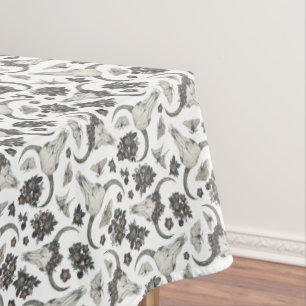Nappe Crâne animal gothique avec fleurs Motif