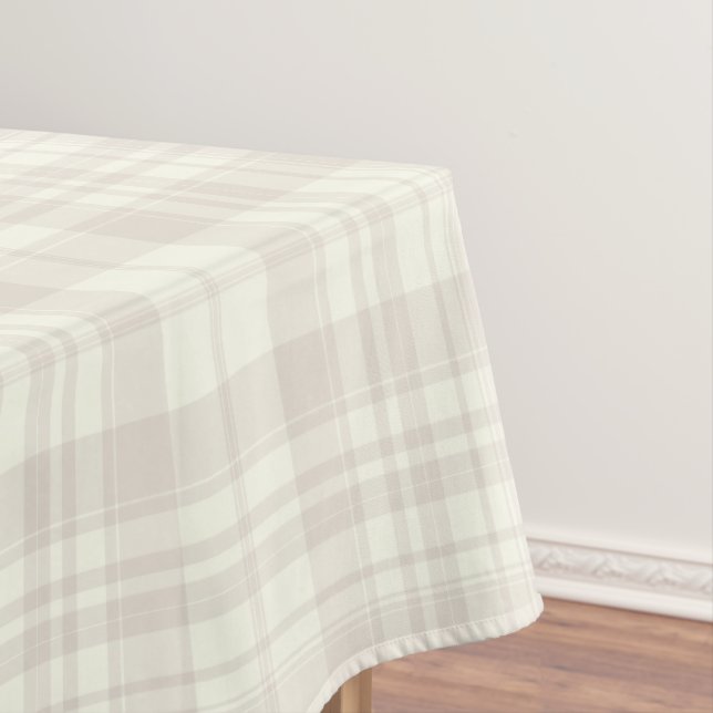 Nappe Crème de plaid de tartan et no. 66 de beige (In Situ)