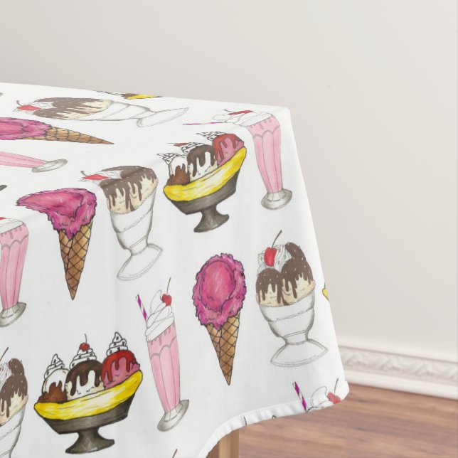 Nappe Crème glacée Social Favoriser Banana Split Sundae  (In Situ)