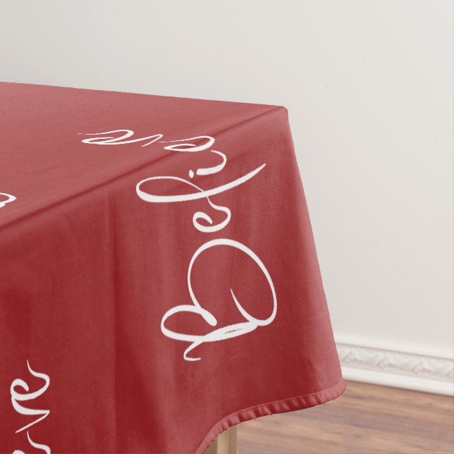 Nappe Croire Rouge Blanc Vacances modernes Noël (In Situ)