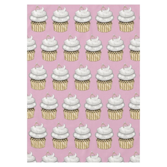 Nappe Cupcake Fiançailles doux (Devant)