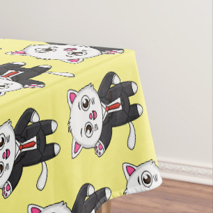 Nappe Cute chaton chat en costume d'affaires dessin anim