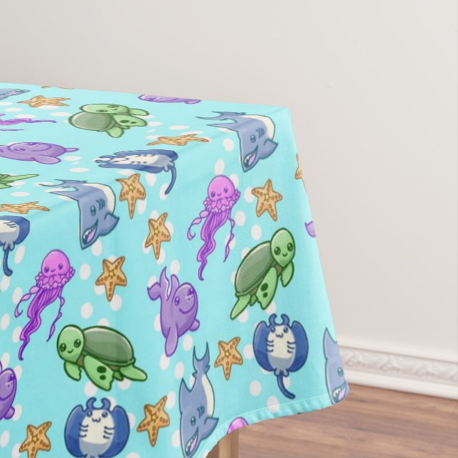 Nappe Cute Enfants Ocean Sea Life Starfish Octopus Turtl (In Situ)