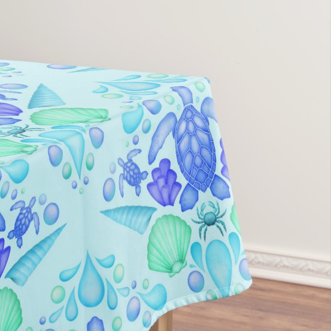 Nappe Cute Kids Tropical Blue Ocean Turtle (In Situ)