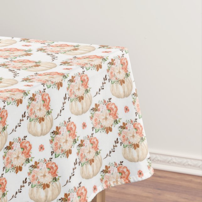 Nappe Cute Little Blush Crème rose Citrouille thème d'au (In Situ)
