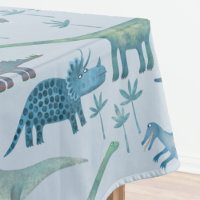 Cute Motif de dinosaure bleu préhistorique