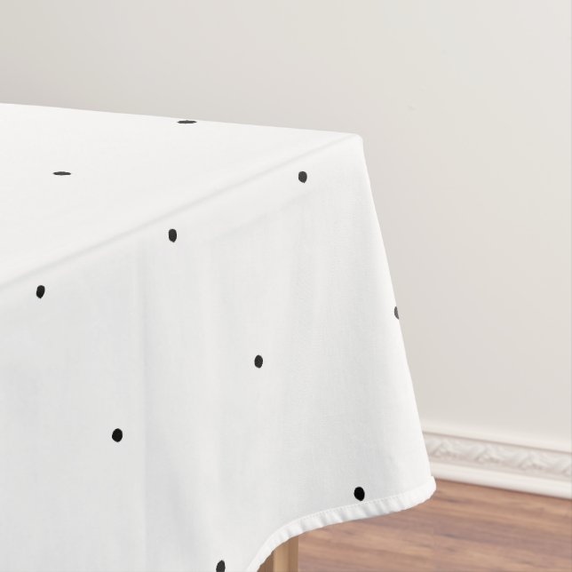 Nappe Cute Noir blanc minuscule pois élégant motif (In Situ)