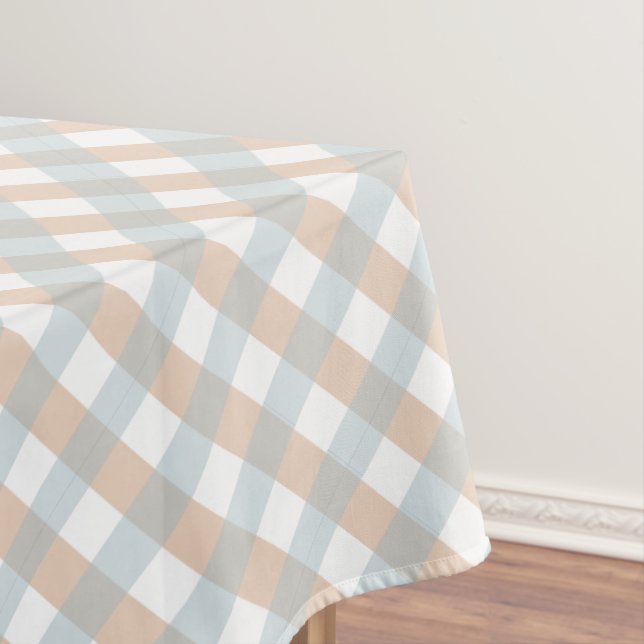 Nappe Cute Orange et Bleu En vichy Motif Halloween (In Situ)