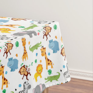 Nappe Cute Safari Animaux Nursery Motif