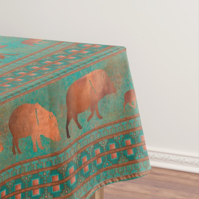 Nappe Cute sud-ouest Javelina Famille Cuivre Turquoise P (In Situ)