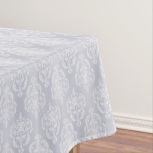 Nappe Damassé bleu-clair