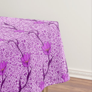 Nappe Damassé, violette et orchidée de tulipe de Nouve