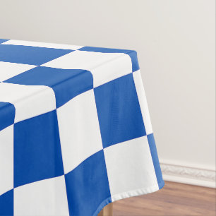 Nappe Damier bleu de cobalt classique