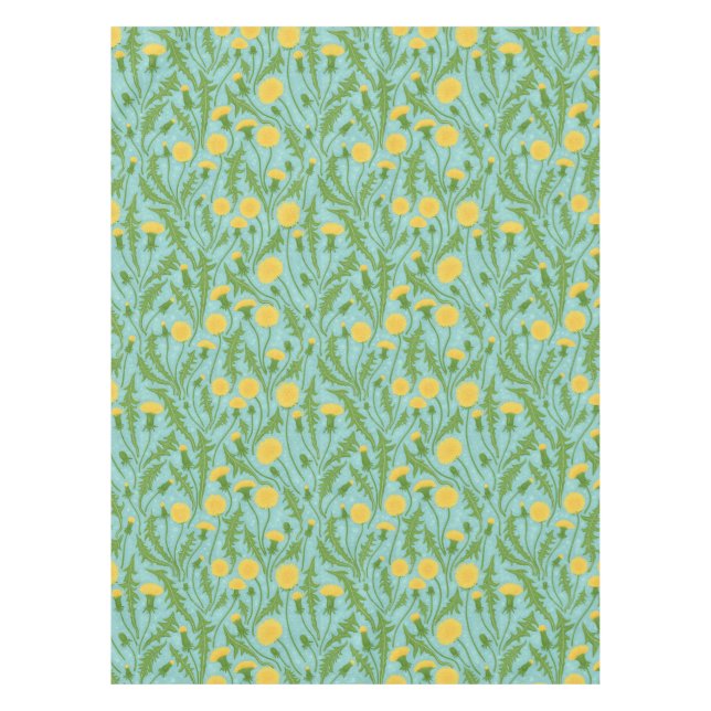 Nappe Dandelions, vert, jaune et bleu (Devant)