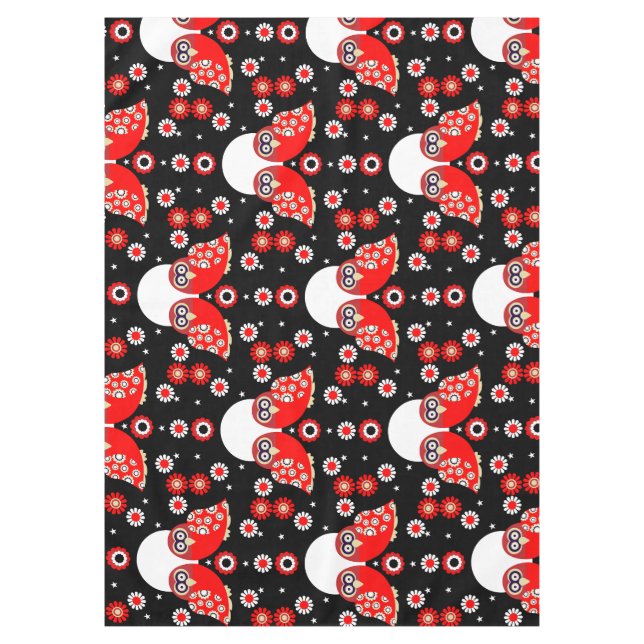 Nappe d'art populaire de Chouette scandinave (Devant)