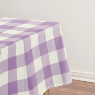 Nappe de contrôle de motif de guingan de violette