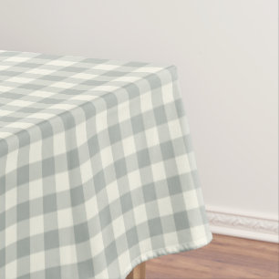 Nappe de coton de guingan de gris argenté