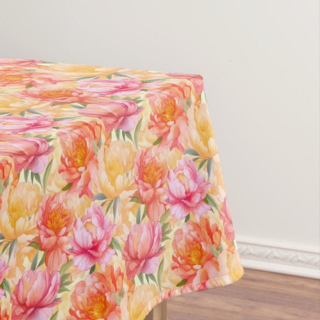 Nappe de coton florale de pivoine (In Situ)