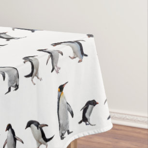 Nappe de fête des manchots (choisir la couleur)