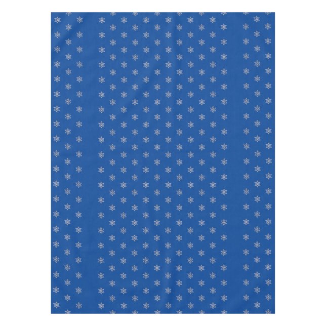 Nappe de jour férié bleu foncé avec étoiles (Devant)
