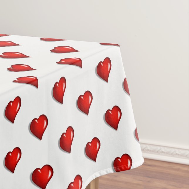 Nappe de la Saint-Valentin Cœurs Rouges  (In Situ)