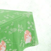 Nappe de lapin vert de Pâques