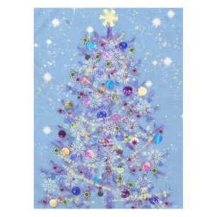 Nappe de Noël avec Beau sapin de Noël