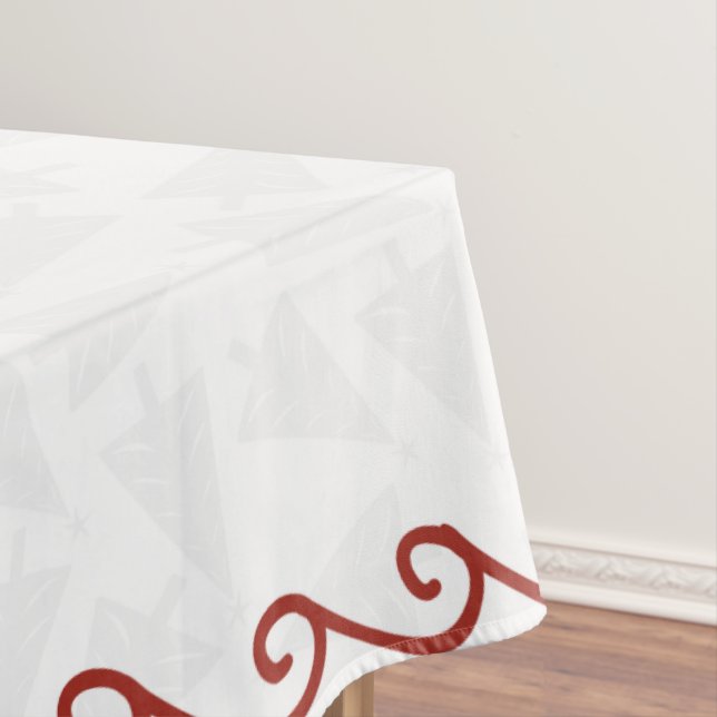 Nappe de Noël Blanc & Rouge 60 x 104 (In Situ)