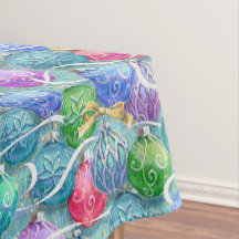 Nappe de Noël festive