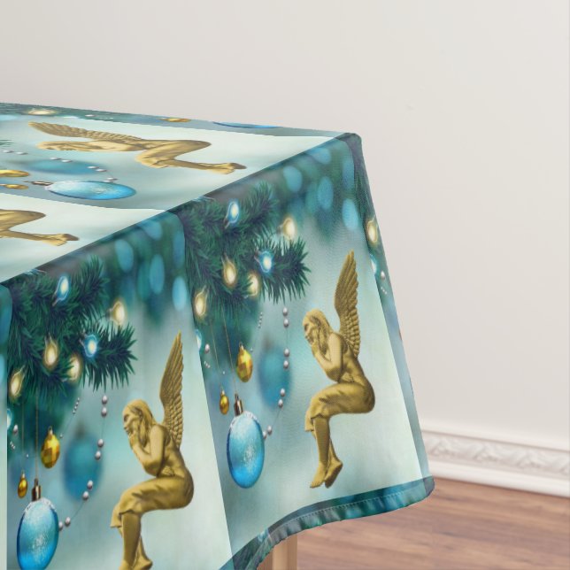 Nappe de Noël, Joyeux Noël, Ange (In Situ)