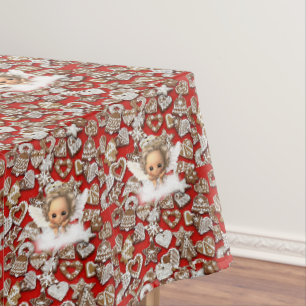 Nappe de Noël, Joyeux Noël, Ange