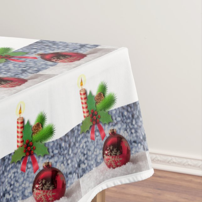 Nappe de Noël, Joyeux Noël, Bougie (In Situ)