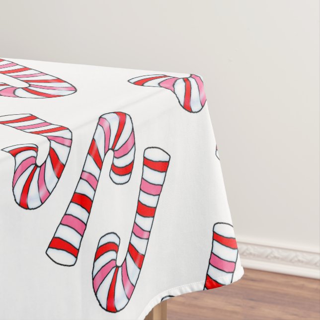 Nappe de Noël, Joyeux Sucre de canne de Noël (In Situ)