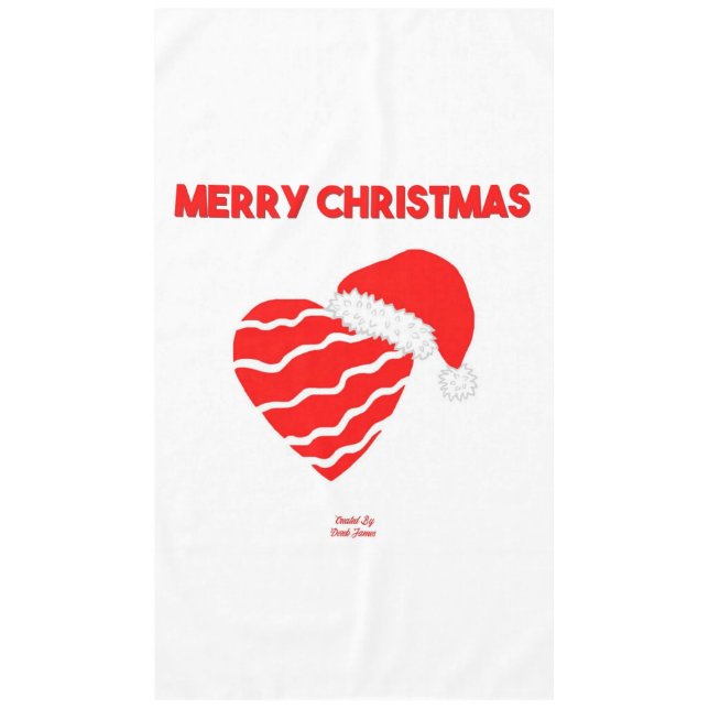 Nappe de Noël Père Noël Heart (Devant)