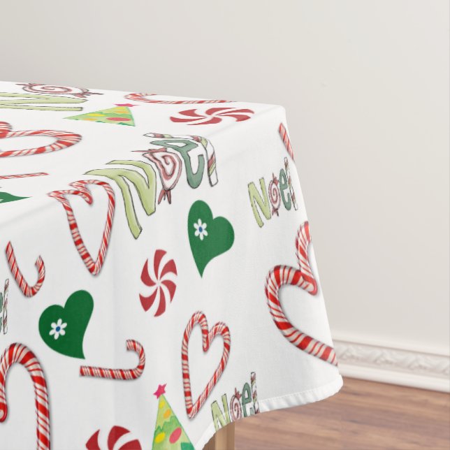 Nappe de Noël, Sucres de canne de menthe poivrée N (In Situ)