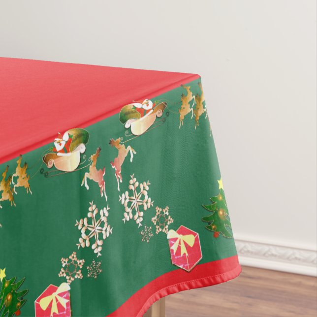 Nappe de Père Noël et de rennes de Noël (In Situ)