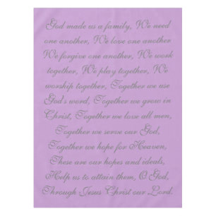 Nappe de prière familiale