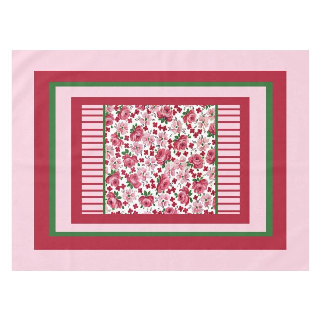 Nappe de roses vintages (Devant (Horizontal))